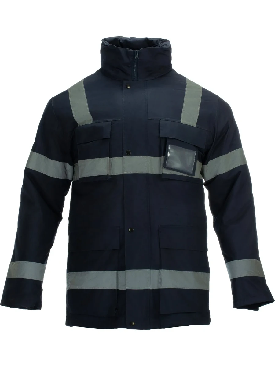 Reflective-Stripe Work Jacket