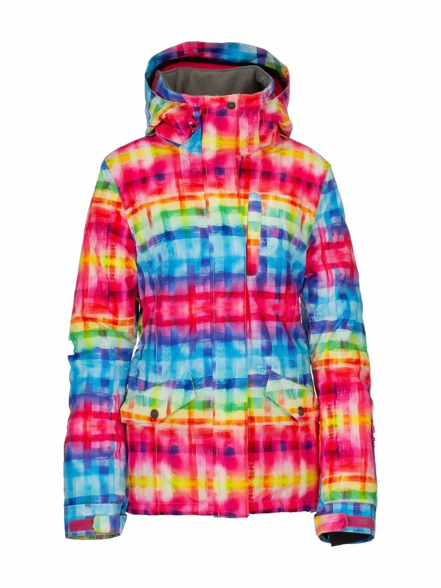 Rainbow Check Ski Jacket