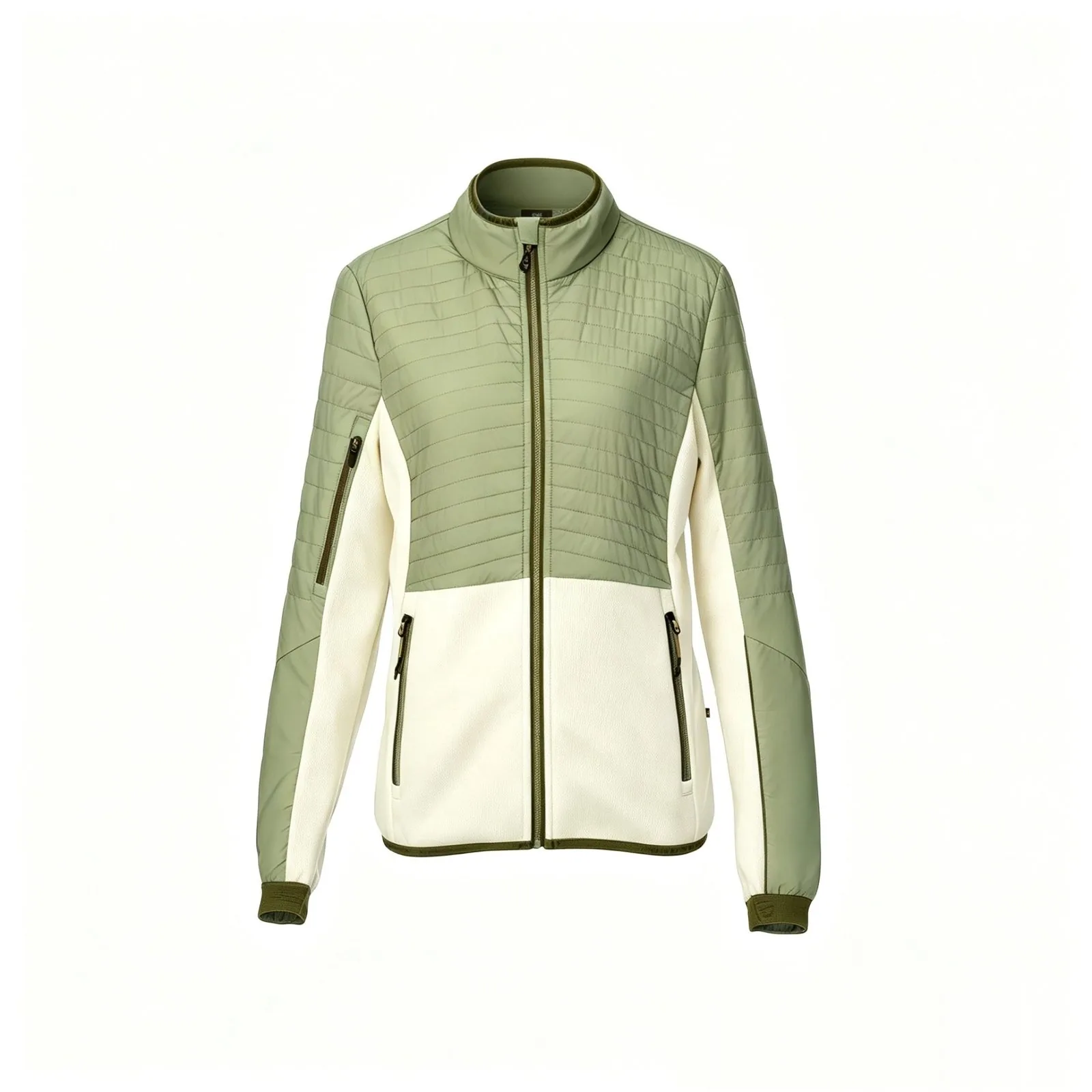 Sage-White Light Padded Jacket - 图片 1