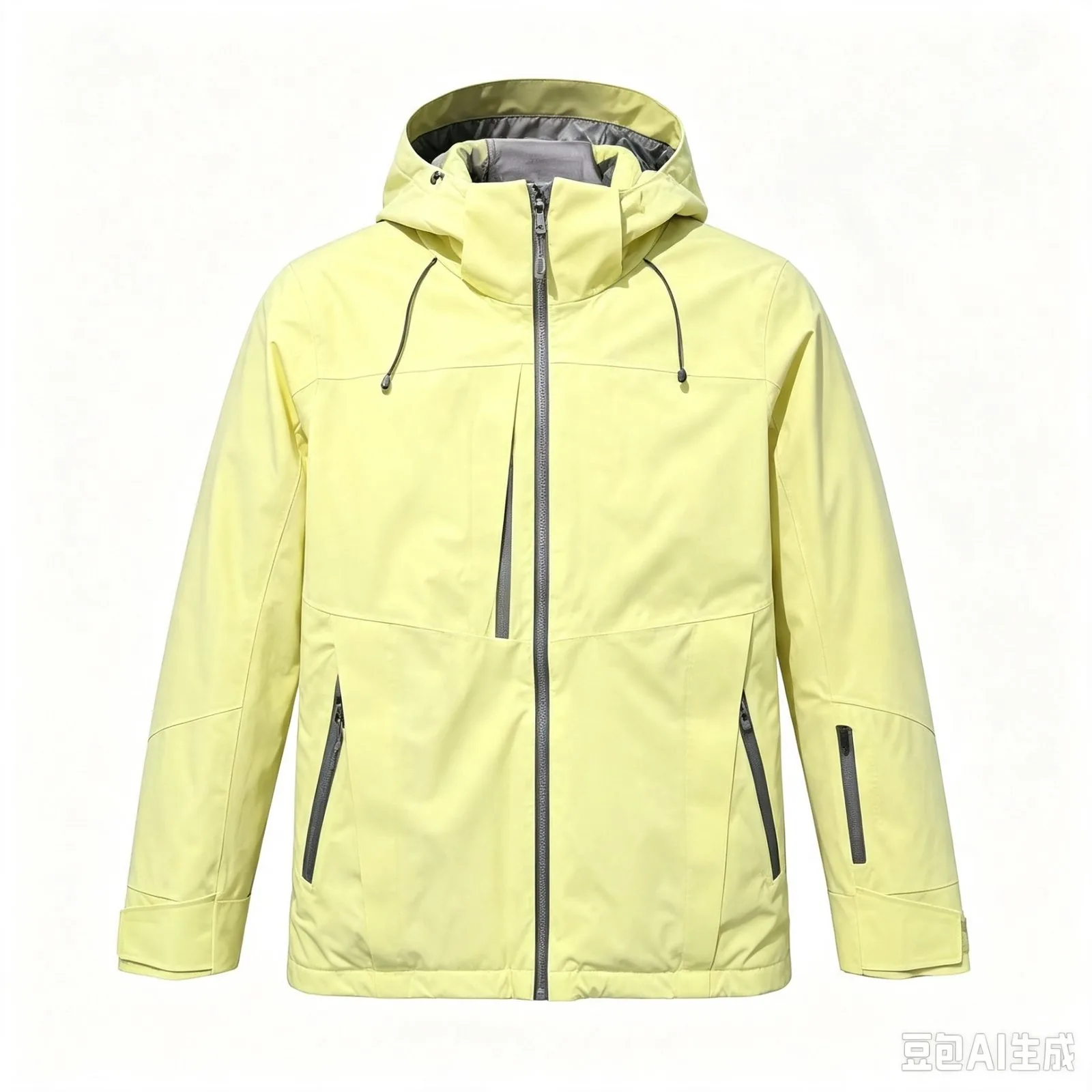LYTH-SK37 yellow women's ski jacket