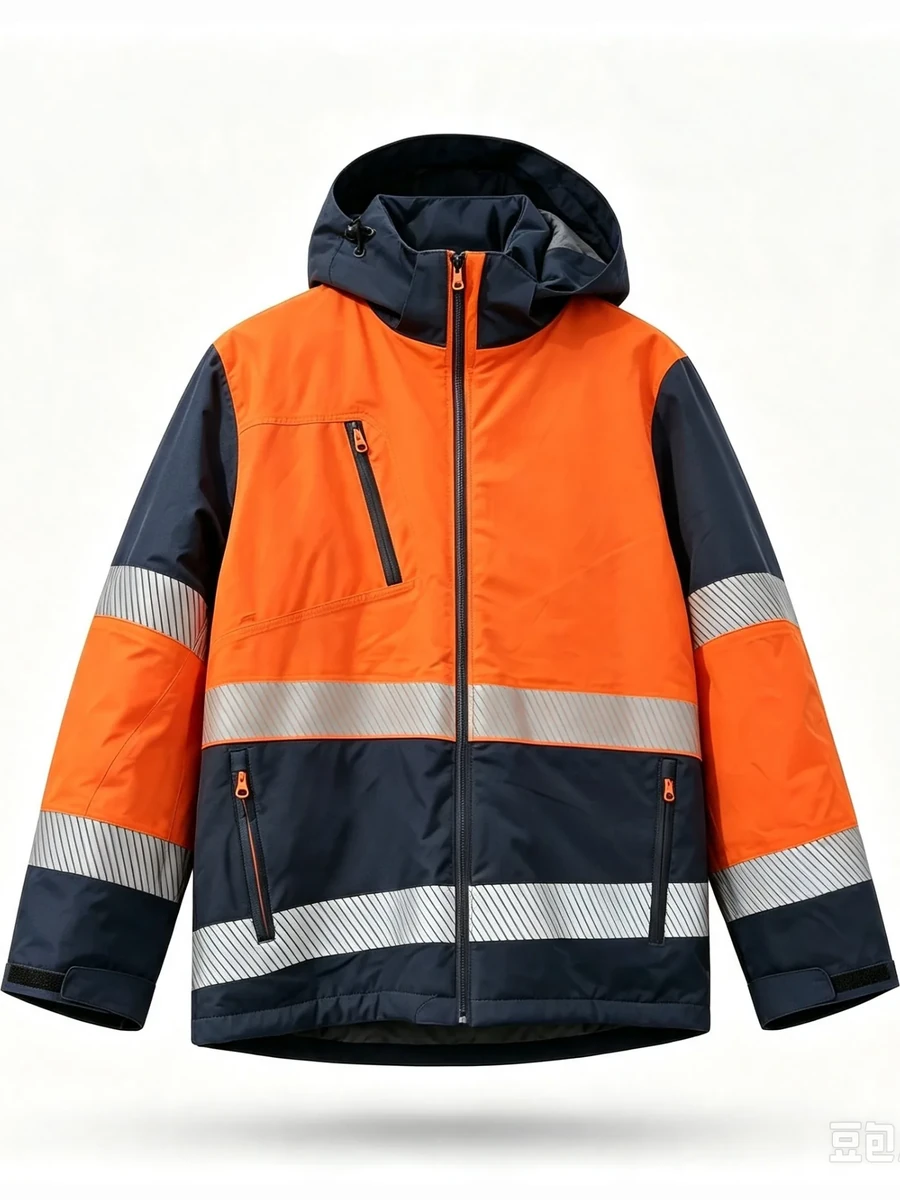 EN20471 HI-Vis Two-Tone Hooded Jacket