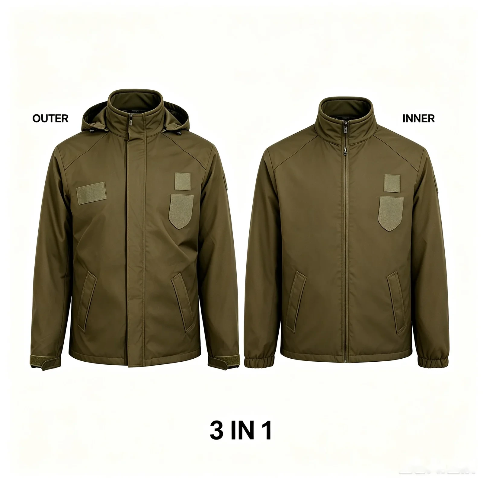 3 IN 1 Military Jacket