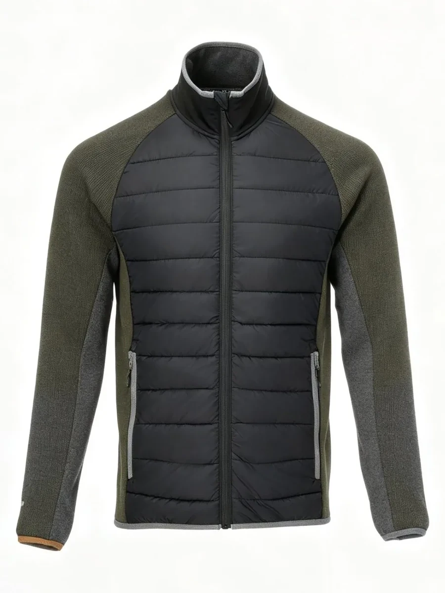 Black-Olive Light Padded Jacket