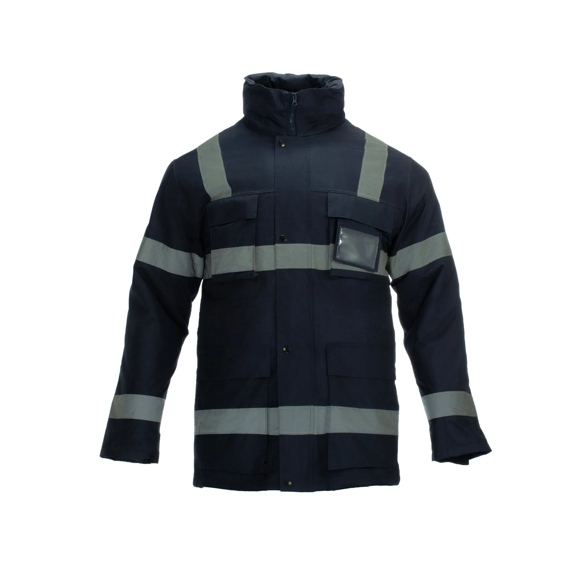 Reflective-Stripe Work Jacket