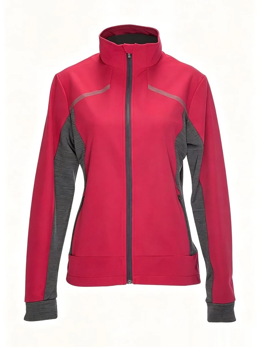 Red Two-Tone Softshell Jacket
