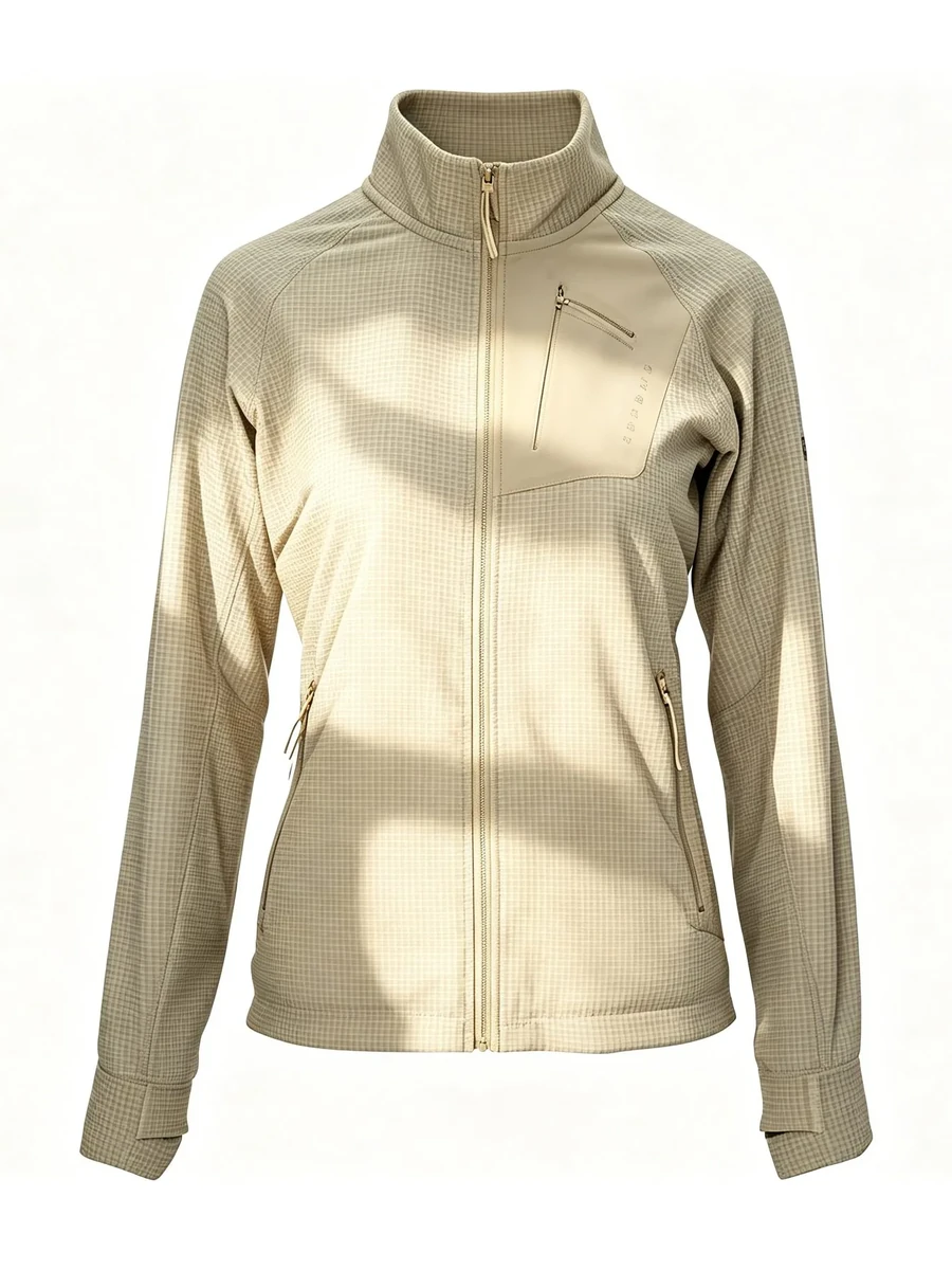 Sand Grid Fleece Jacket